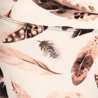 Long Yoga Style Banded Lined Leaf Printed Knit Legging With High Waist - Passion 4 Fashion USA