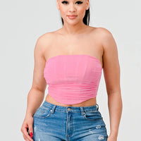 Luxe super stretch mesh layered corset bustier - Passion 4 Fashion USA