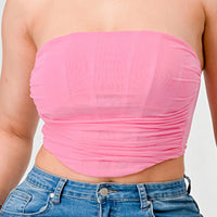 Luxe super stretch mesh layered corset bustier - Passion 4 Fashion USA