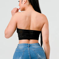 Luxe super stretch mesh layered corset bustier - Passion 4 Fashion USA