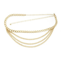 Metal Multi Chain Layered Bally Chain Belt - Passion 4 Fashion USA