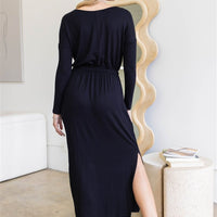 Midi Sleeve Basic Maxi Dress - Passion 4 Fashion USA