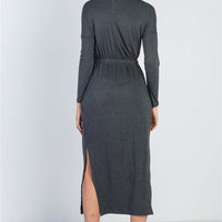 Midi Sleeve Basic Maxi Dress - Passion 4 Fashion USA