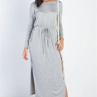 Midi Sleeve Basic Maxi Dress - Passion 4 Fashion USA