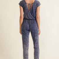Mineral Washed Finish Knit Jumpsuit - Passion 4 Fashion USA
