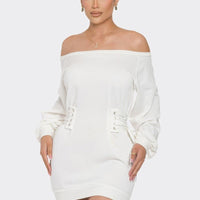 Off Shoulder Mini Dress - Passion 4 Fashion USA
