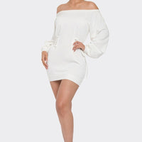 Off Shoulder Mini Dress - Passion 4 Fashion USA