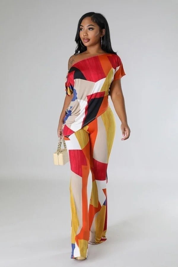 Off Shoulder Two-piece Set - Passion 4 Fashion USA