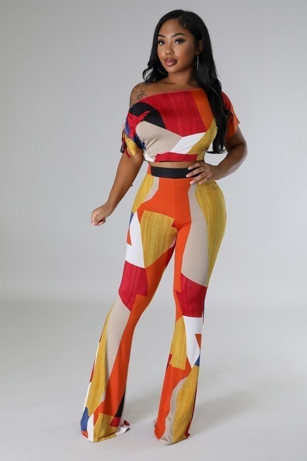 Off Shoulder Two-piece Set - Passion 4 Fashion USA