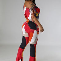 Off Shoulder Two-piece Set - Passion 4 Fashion USA