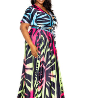 Ombre Animal Maxi Skirt & Top Set - Passion 4 Fashion USA