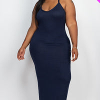 Plus Racer Back Maxi Dress - Passion 4 Fashion USA