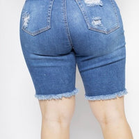 Plus Size Boyfriend Shorts - Passion 4 Fashion USA