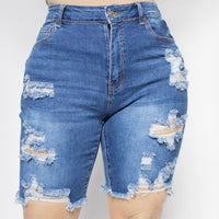 Plus Size Boyfriend Shorts - Passion 4 Fashion USA