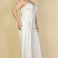 Plus Size Button Front Wide Leg Jumpsuit - Passion 4 Fashion USA