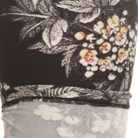 Plus Size Floral Graphic Printed Jersey Knit Legging With Elastic Waistband Detail - Passion 4 Fashion USA