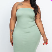 Plus Tube Bodycon Dress - Passion 4 Fashion USA