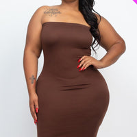 Plus Tube Bodycon Dress - Passion 4 Fashion USA