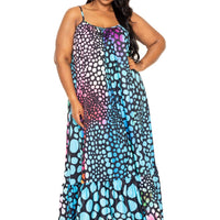 Printed Voluminous Maxi Dress - Passion 4 Fashion USA