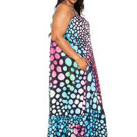 Printed Voluminous Maxi Dress - Passion 4 Fashion USA