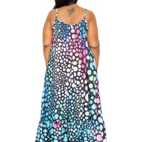 Printed Voluminous Maxi Dress - Passion 4 Fashion USA