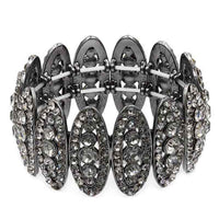 Rhinestone Oval Stretch Bracelet - Passion 4 Fashion USA