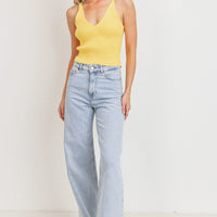 Rib Knit Sleeveless Top - Passion 4 Fashion USA