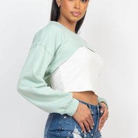 Ribbed Sleeveless Top With Shrug Sweater - Passion 4 Fashion USA