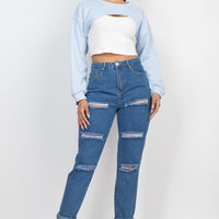 Ribbed Sleeveless Top With Shrug Sweater - Passion 4 Fashion USA