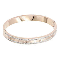 Roman Numerals Crystal Edge Metal Bangle - Passion 4 Fashion USA