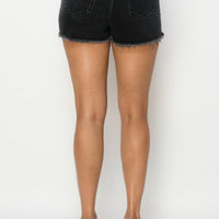 Side Chain Detailed Denim Shorts - Passion 4 Fashion USA