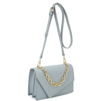 Smooth Plain Chain Link Crossbody Bag - Passion 4 Fashion USA