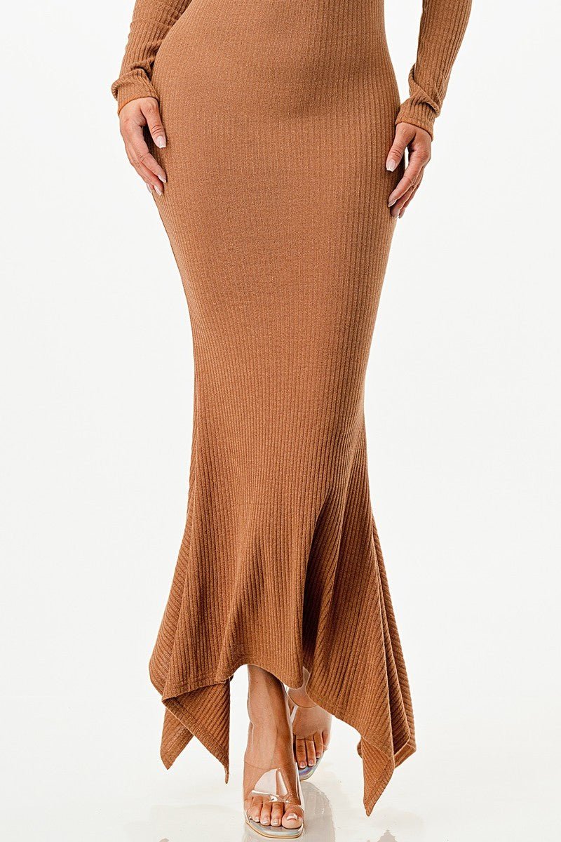 Soft Faux Wool Long Dress – Passion 4 Fashion USA