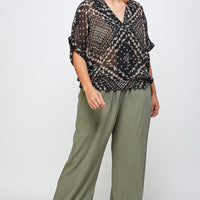 Solid Full Length Wide Leg Palazzo Pants - Passion 4 Fashion USA