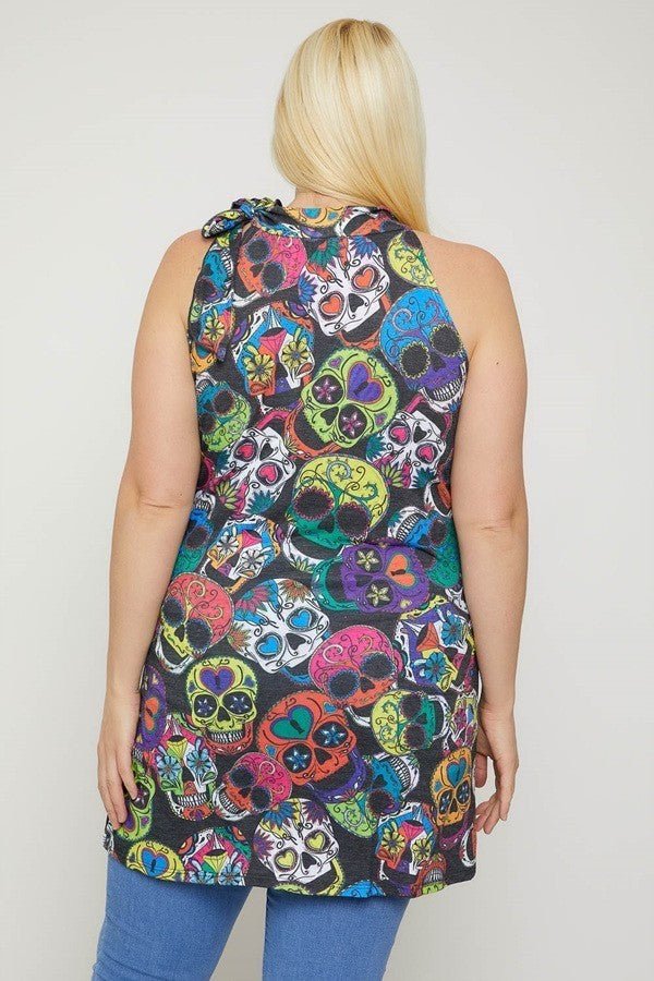Sugar Skull Sublimation Print - Passion 4 Fashion USA