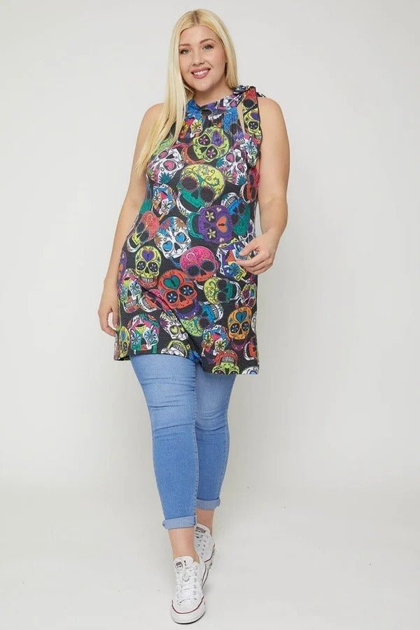 Sugar Skull Sublimation Print - Passion 4 Fashion USA