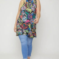 Sugar Skull Sublimation Print - Passion 4 Fashion USA