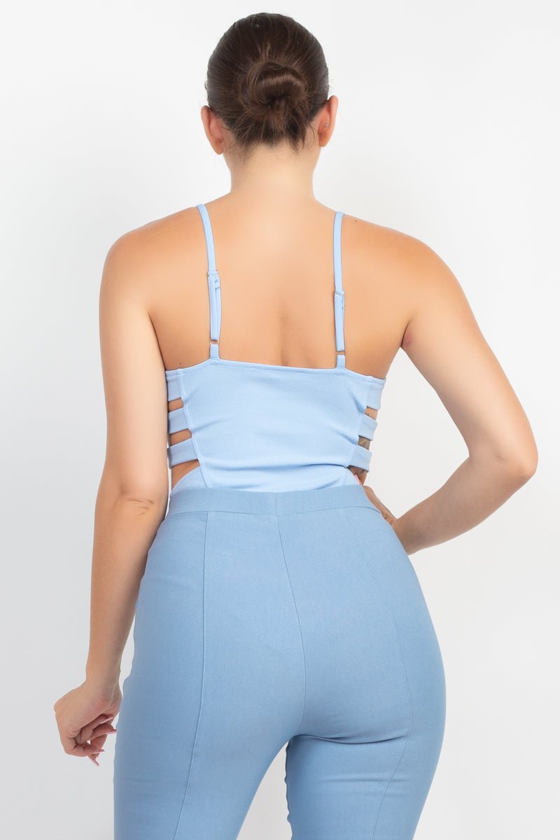 Sweetheart Side Cutouts Bodysuit - Passion 4 Fashion USA