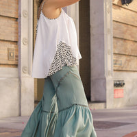 Wide Leg Elastic Waist Lace Tape Pants - Passion 4 Fashion USA