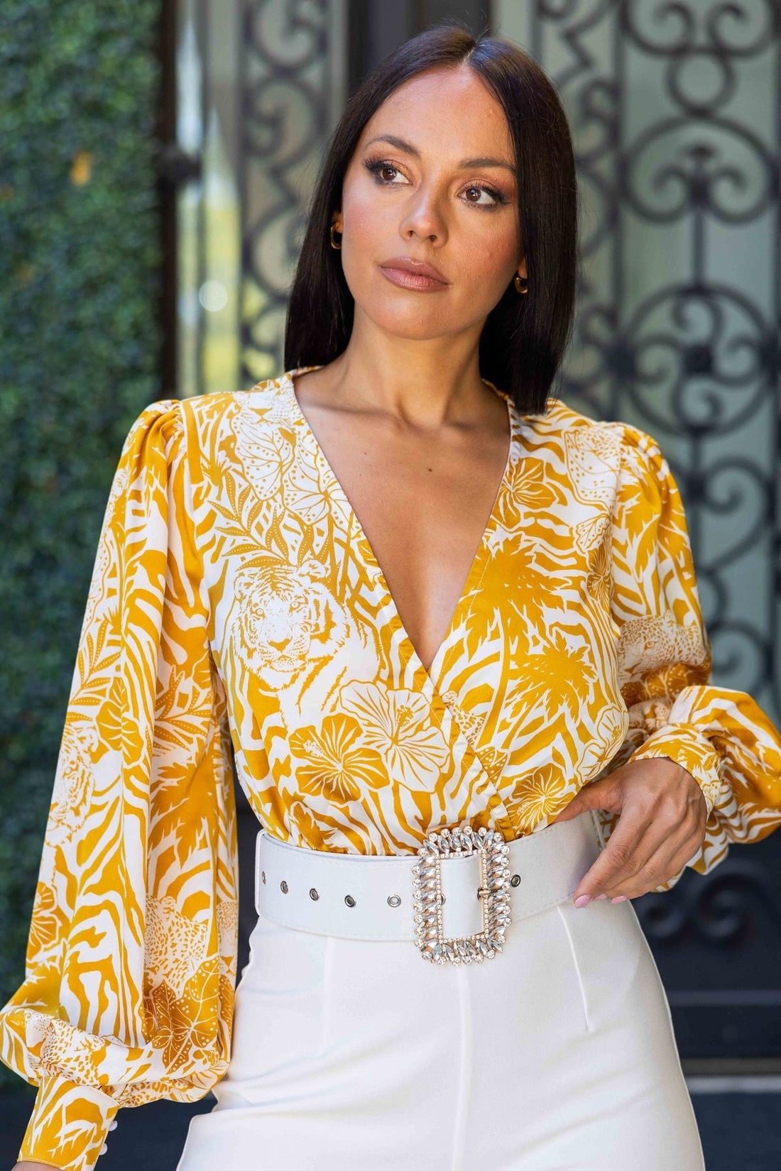 Woven Print Top Fashion Romper - Passion 4 Fashion USA