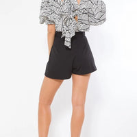 Woven Print Top Fashion Romper - Passion 4 Fashion USA