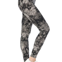 Yoga Style Banded Lined Multi Printed Knit Legging With High Waist - Passion 4 Fashion USA