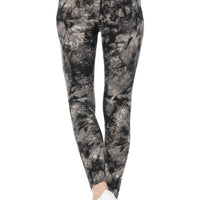 Yoga Style Banded Lined Multi Printed Knit Legging With High Waist - Passion 4 Fashion USA