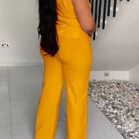 Sleeveless Wide-Leg Jumpsuit