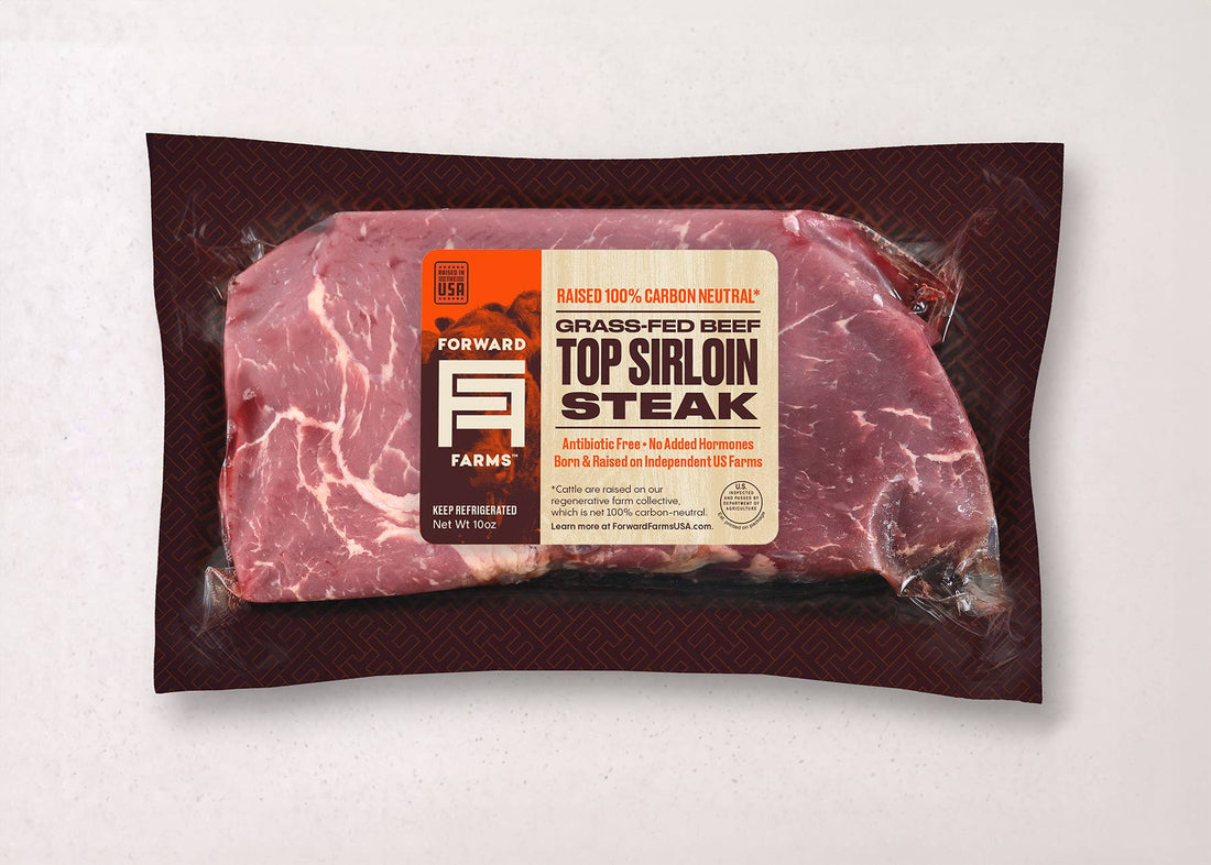 Grass-fed & Finished Top Sirloin Steak, 10oz. – USA