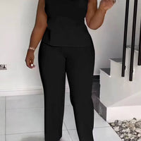 Sleeveless Wide-Leg Jumpsuit