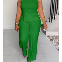 Sleeveless Wide-Leg Jumpsuit