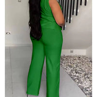 Sleeveless Wide-Leg Jumpsuit