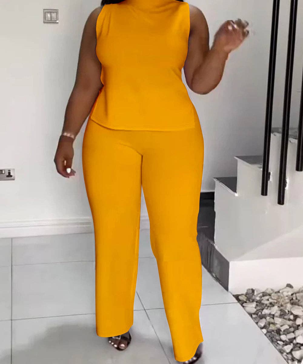Sleeveless Wide-Leg Jumpsuit