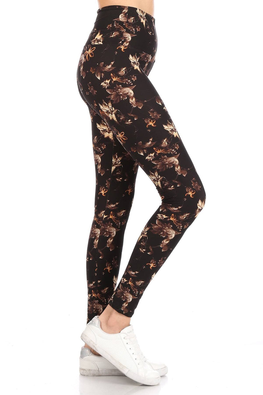 5-inch Long Yoga Style Banded Lined Multi Printed Knit Legging With High Waist - Passion 4 Fashion USA